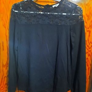 Black top, lace top xs Ardene